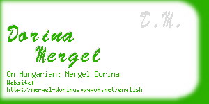 dorina mergel business card